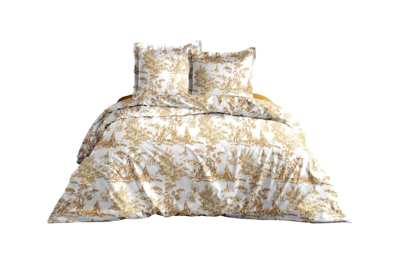 VENISE OCRE HOUSSE DE COUETTE 200x200