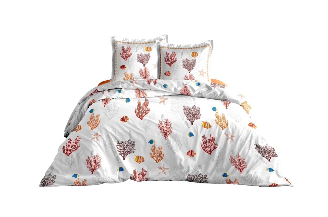 Merveilleux corail HOUSSE DE COUETTE 200x200